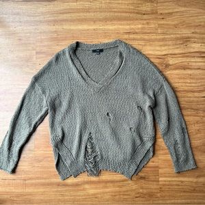 Fate Oversized Distressed Sweater